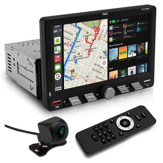7 Single Din Touchscreen Car Stereo – With Wireless Apple Carplay & Android Auto Bluetooth Type-C & Usb Fast Charging Aux/Sd And Hands-Free Calling (Black)
