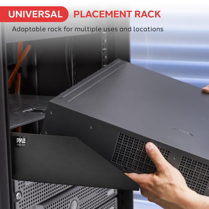 2U Server Rack Shelf Enhanced Airflow Heavy-Duty Steel Black