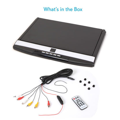 Car Overhead Monitor 1080p LCD 17.3 Flip-Down Screen HDMI/USB/SD