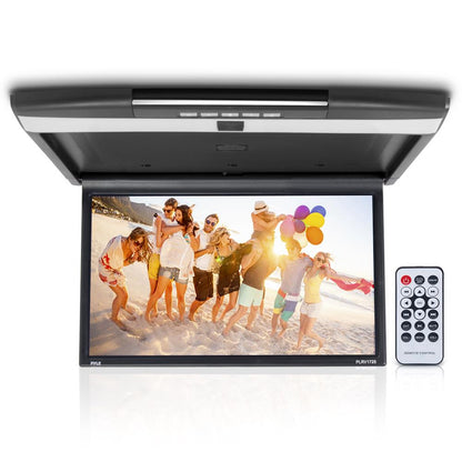 Car Overhead Monitor 1080p LCD 17.3 Flip-Down Screen HDMI/USB/SD