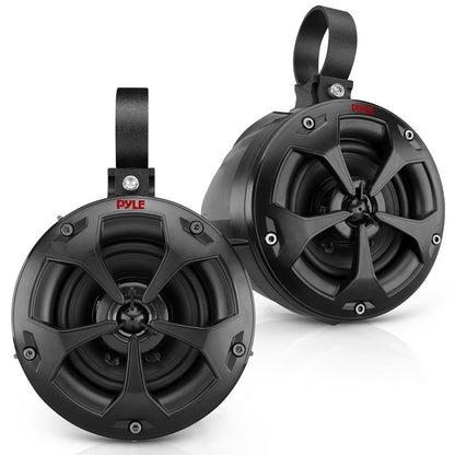 2-Way Waterproof Off-Road Speakers 800W Marine Grade 4 Woofer Black