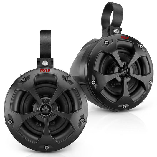 2-Way Waterproof Off-Road Speakers 800W Marine Grade 4 Woofer Black