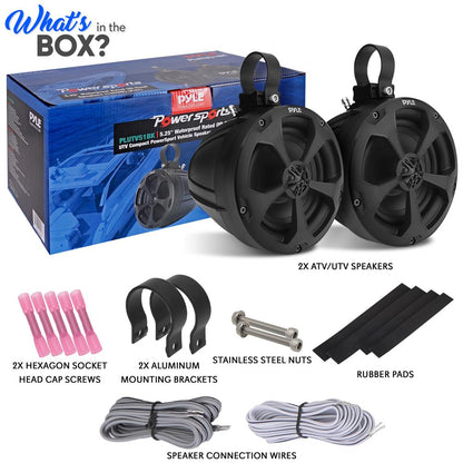 2-Way Waterproof Off-Road Speakers 1000W Marine Grade 5.25 Woofers