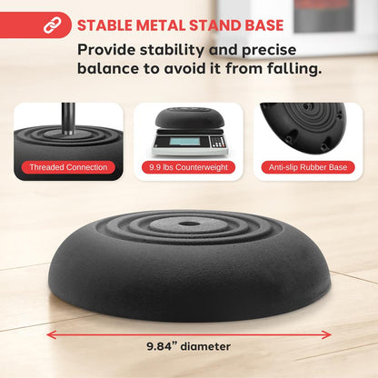 Adjustable Mic Stand Secure Hold Die-Cast Base 36.2-63.7