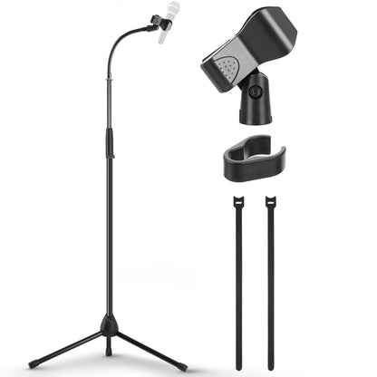 Tripod Mic Stand Secure Hold Adjustable 52-79 Sturdy Steel