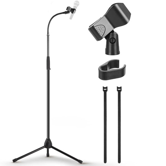 Tripod Mic Stand Secure Hold Adjustable 52-79 Sturdy Steel