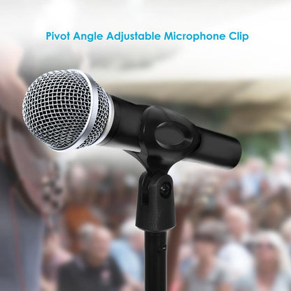 Adjustable Mic Stand - Height Adjustable Sturdy Metal Base 2.8-5