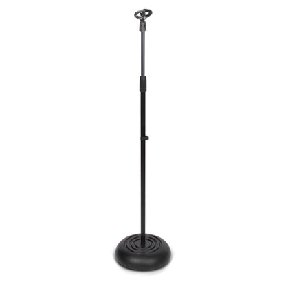 Adjustable Mic Stand - Height Adjustable Sturdy Metal Base 2.8-5
