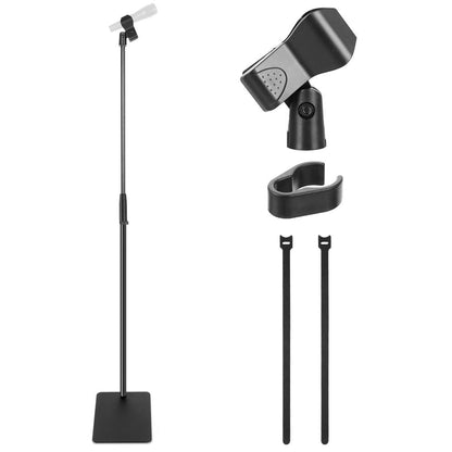 Microphone Stand Height Adjustable Die-Cast Base Studio/Concert Use