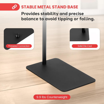 Microphone Stand Height Adjustable Die-Cast Base Studio/Concert Use