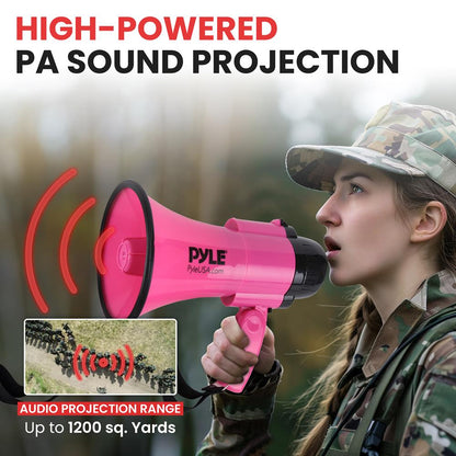 Portable Megaphone Speaker 30W Power 2 Modes Foldable Handle