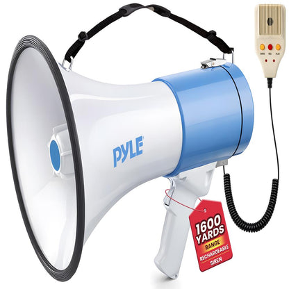 50W Megaphone Speaker Loud Sound Rechargeable Battery 10-Second Record