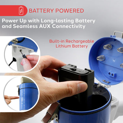 50W Megaphone Speaker Loud Sound Rechargeable Battery 10-Second Record