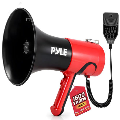 Portable Megaphone Bullhorn - 1500 Yard Range Bluetooth Voice Changer