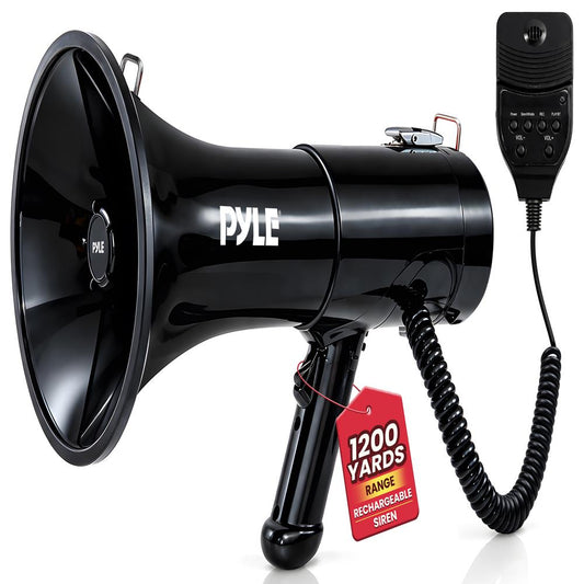 100W Megaphone Bullhorn 1200 Yards Range ABS Body Portable