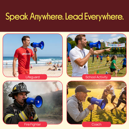30W Rechargeable Megaphone-PMPMSRC30BL