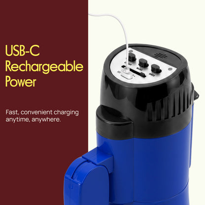30W Rechargeable Megaphone-PMPMSRC30BL