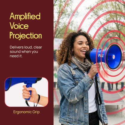 30W Rechargeable Megaphone-PMPMSRC30BL