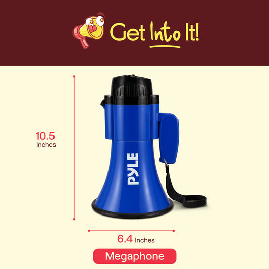 30W Rechargeable Megaphone-PMPMSRC30BL