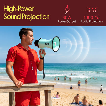30W Rechargeable Megaphone-PMPMSRC30LTL