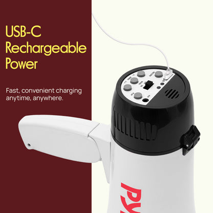 30W Rechargeable Megaphone-PMPRRC30BK