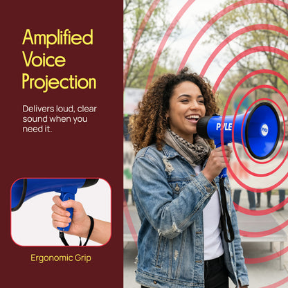 30W Rechargeable Megaphone-PMPRRC30BL