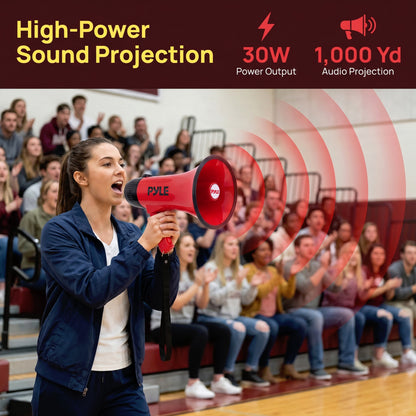 30W Rechargeable Megaphone-PMPRRC30DRD