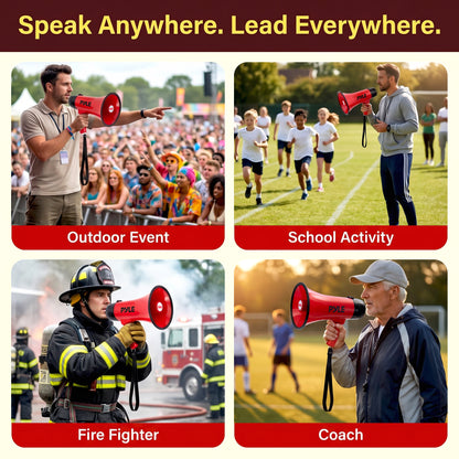 30W Rechargeable Megaphone-PMPRRC30DRD