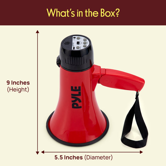 30W Rechargeable Megaphone-PMPRRC30DRD