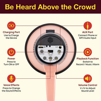 30W Rechargeable Megaphone-PMPRRC30LPK
