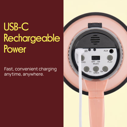 30W Rechargeable Megaphone-PMPRRC30LPK