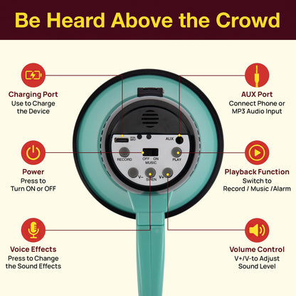 30W Rechargeable Megaphone-PMPRRC30LTL
