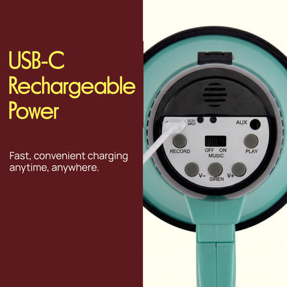 30W Rechargeable Megaphone-PMPRRC30LTL