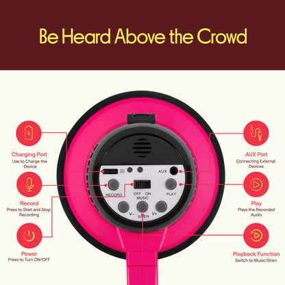 30W Rechargeable Megaphone-PMPRRC30PK
