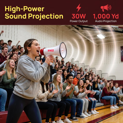 30W Rechargeable Megaphone-PMPRRC30RD