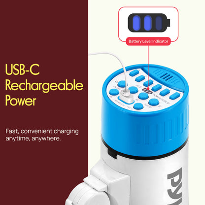 30W Rechargeable Megaphone-PMPVBTRC30BL