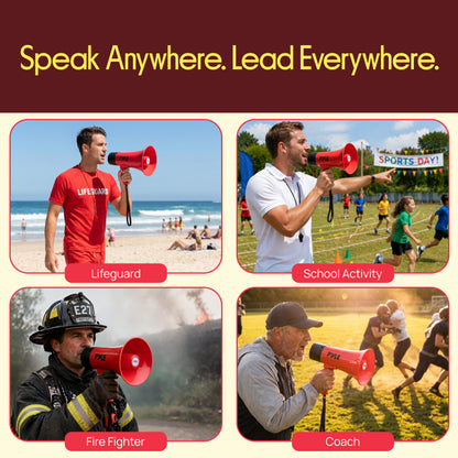 30W Rechargeable Megaphone-PMPVBTRC30DRD