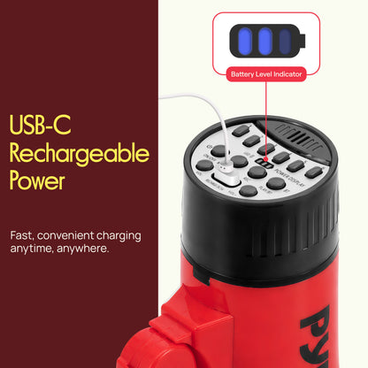 30W Rechargeable Megaphone-PMPVBTRC30DRD