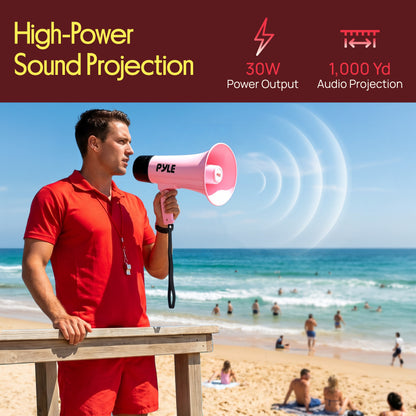30W Rechargeable Megaphone-PMPVBTRC30LPK