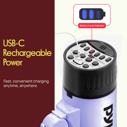 30W Rechargeable Megaphone-PMPVBTRC30LPR