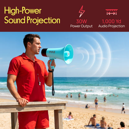 30W Rechargeable Megaphone-PMPVBTRC30LTL
