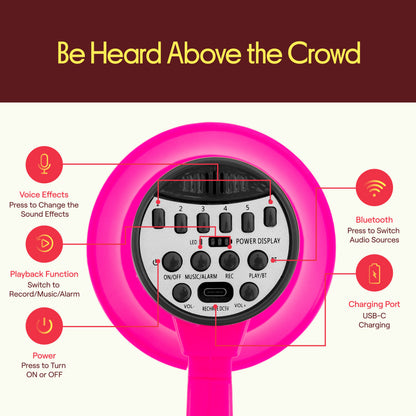 30W Rechargeable Megaphone-PMPVBTRC30PK