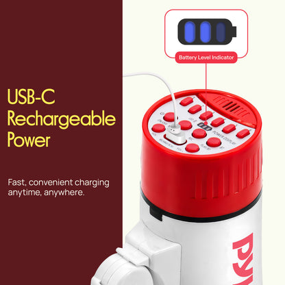 30W Rechargeable Megaphone-PMPVBTRC30RD