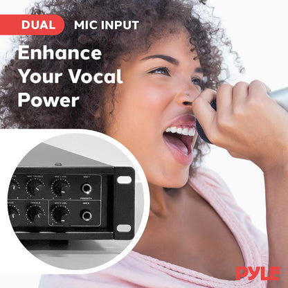 Bluetooth PA Mixing Amplifier 500W USB Playback LED Display