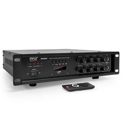 Bluetooth PA Mixing Amplifier 500W USB Playback LED Display