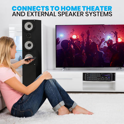 2000W Bluetooth Mixing Amplifier Karaoke/PA USB/SD Rack Mountable