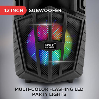 Portable Bluetooth PA Speaker 880W Rechargeable LED Lights