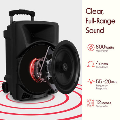 Portable Pa Speaker With Led Lights