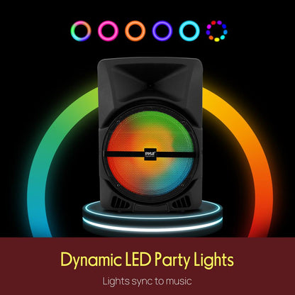 Portable Pa Speaker With Led Lights