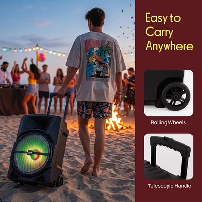 Portable Pa Speaker With Led Lights